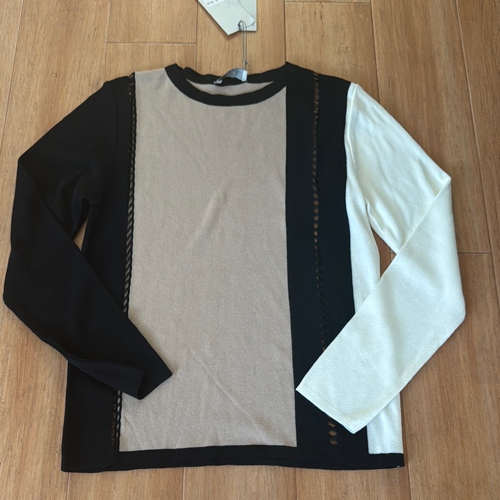 Colorblock Long Sleeve Sweater